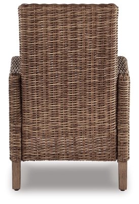 Beachcroft 4-Piece Outdoor Sectional, 2 Arm Chairs, Lounge Chair and Bench - Image 7