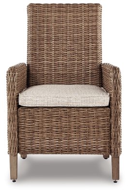 Beachcroft 4-Piece Outdoor Sectional, 2 Arm Chairs, Lounge Chair and Bench - Image 5