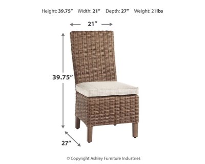Beachcroft Outdoor Side Chair with Cushion (Set of 2) - Image 7