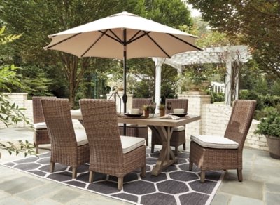 Beachcroft Outdoor Dining Table with 6 Chairs - Image 5