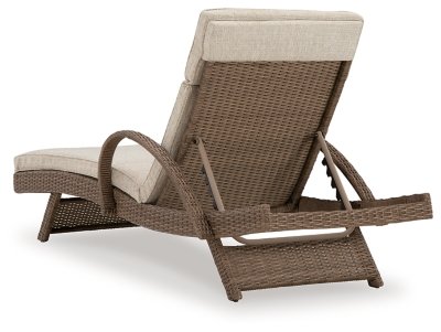 Beachcroft Outdoor Chaise Lounge with Cushion - Image 9