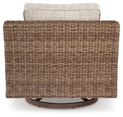 Beachcroft Outdoor Swivel Lounge with Cushion - Image 7