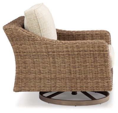 Beachcroft Outdoor Swivel Lounge with Cushion - Image 6