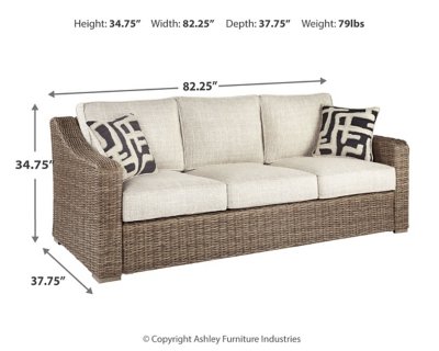 Beachcroft Outdoor Sofa with Cushion - Image 5