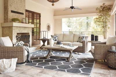 Beachcroft Outdoor Sofa with Cushion - Image 8