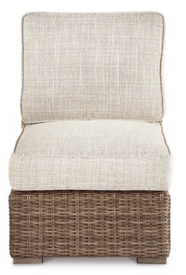 Beachcroft Outdoor Armless Chair with Cushion - Image 3