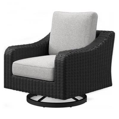 Beachcroft Outdoor Swivel Lounge with Cushion - Image 4
