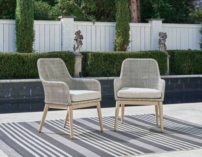 Seton Creek Outdoor Dining Arm Chair (Set of 2) - Image 3