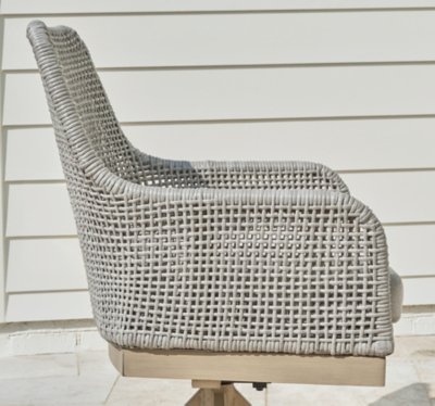 Seton Creek Outdoor Swivel Dining Chair (Set of 2) - Image 9