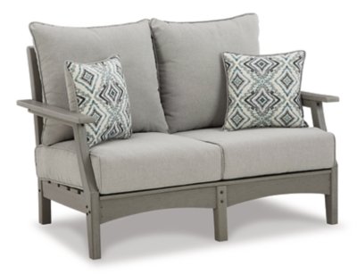 Visola Outdoor Loveseat, 2 Lounge Chairs and Coffee Table - Image 3