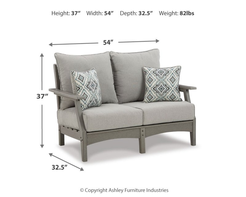 Visola Outdoor Loveseat with Cushion - Image 7