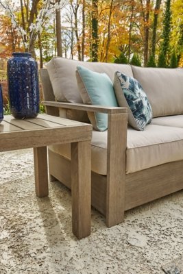 Silo Point Right-Arm Facing/Left-Arm Facing Outdoor Loveseat with Cushion (Set of 2) - Image 3