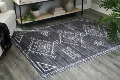 Arloman 5' x 7' Washable Rug - Image 3