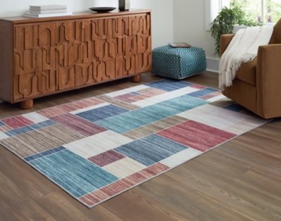 Numore 5'2" x 6'11" Washable Rug - Image 3