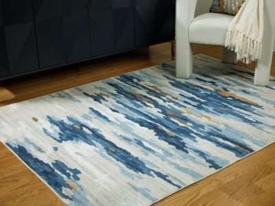 Vinlett 5' x 7' Washable Rug - Image 3