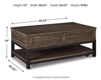 Johurst Coffee Table with Lift Top - Image 5