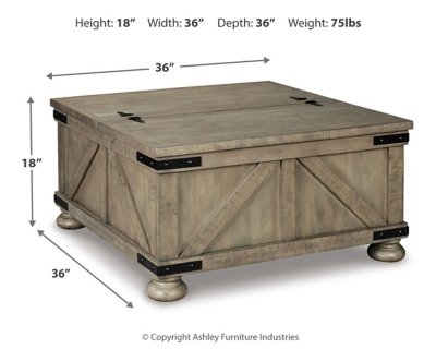 Aldwin Coffee Table With Storage - Image 5