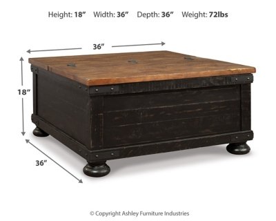 Valebeck Coffee Table and 2 Chairside End Tables - Image 6