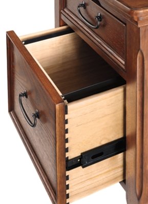 Woodboro Media End Table with Power Outlets - Image 8