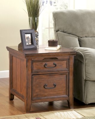 Woodboro Media End Table with Power Outlets - Image 13