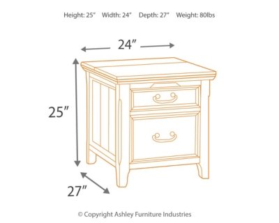 Woodboro Media End Table with Power Outlets - Image 12