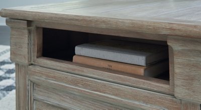 Moreshire Lift-top Coffee Table and 2 Chairside End Tables - Image 17