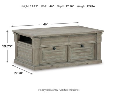 Moreshire Lift-top Coffee Table and 2 Chairside End Tables - Image 13