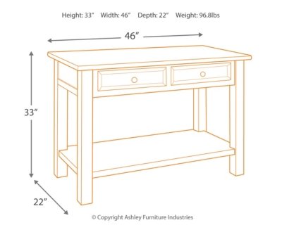 Tyler Creek Sofa/Console Table - Image 11