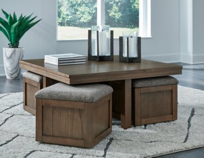 Boardernest Coffee Table with 4 Stools - Image 6