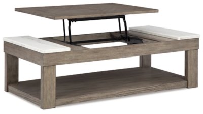 Loyaska Lift-top Coffee Table and 2 End Tables - Image 8
