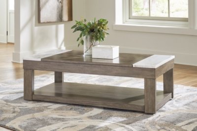 Loyaska Lift-top Coffee Table and 2 End Tables - Image 15