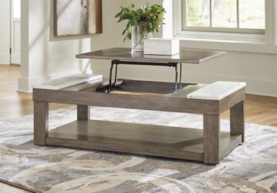 Loyaska Lift-top Coffee Table and 2 End Tables - Image 16