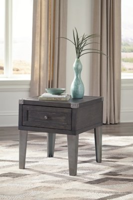 Todoe End Table with USB Ports & Outlets - Image 4