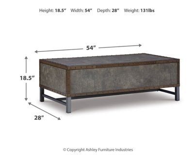 Derrylin Lift-top Coffee Table and 2 Chairside End Tables - Image 11