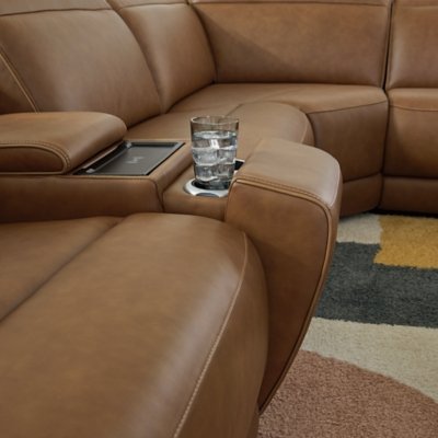 EasyMoney 6-Piece Power Reclining Sectional with Console - Image 7
