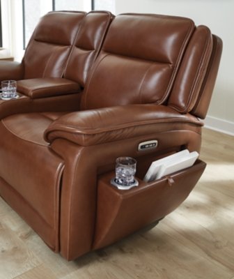 Healy Pier Power Reclining Loveseat with Console - Image 8