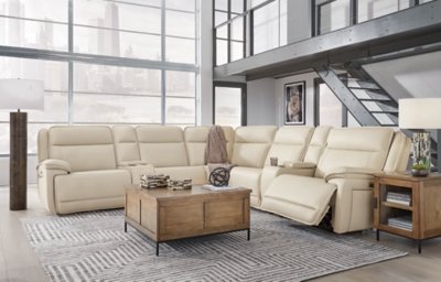 Double Deal 7-Piece Reclining Sectional with 2 Consoles - Image 3