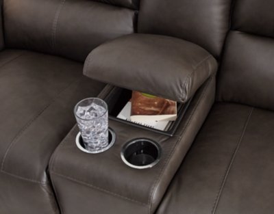 Boxmere Power Reclining Loveseat with Console - Image 8