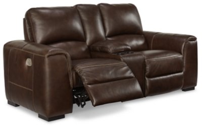Alessandro Power Reclining Loveseat with Console - Image 4