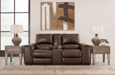 Alessandro Power Reclining Loveseat with Console - Image 3