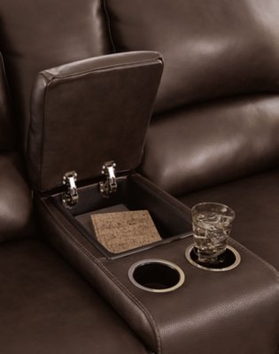 Alessandro Power Reclining Loveseat with Console - Image 9