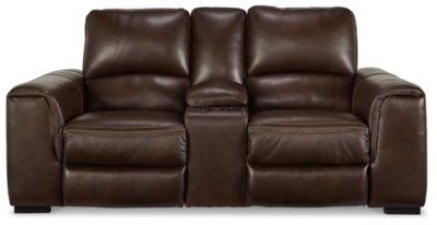 Alessandro Power Reclining Loveseat with Console - Image 5
