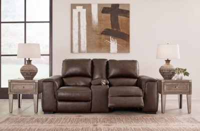 Alessandro Power Reclining Loveseat with Console - Image 8