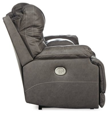 Wurstrow Power Reclining Loveseat with Console - Image 6