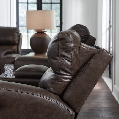 Side Step Power Reclining Loveseat with Console - Image 7