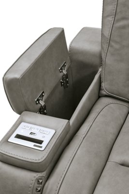 The Man-Den Power Reclining Loveseat with Console - Image 9
