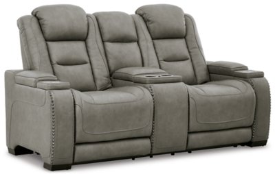 The Man-Den Power Reclining Sofa and Loveseat with Power Recliner - Image 3