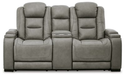 The Man-Den Power Reclining Loveseat with Console - Image 6