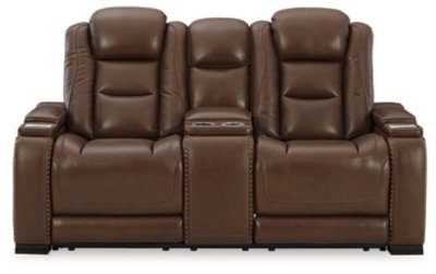 The Man-Den Power Reclining Loveseat with Console - Image 4