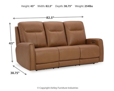 Tryanny Power Reclining Sofa - Image 5